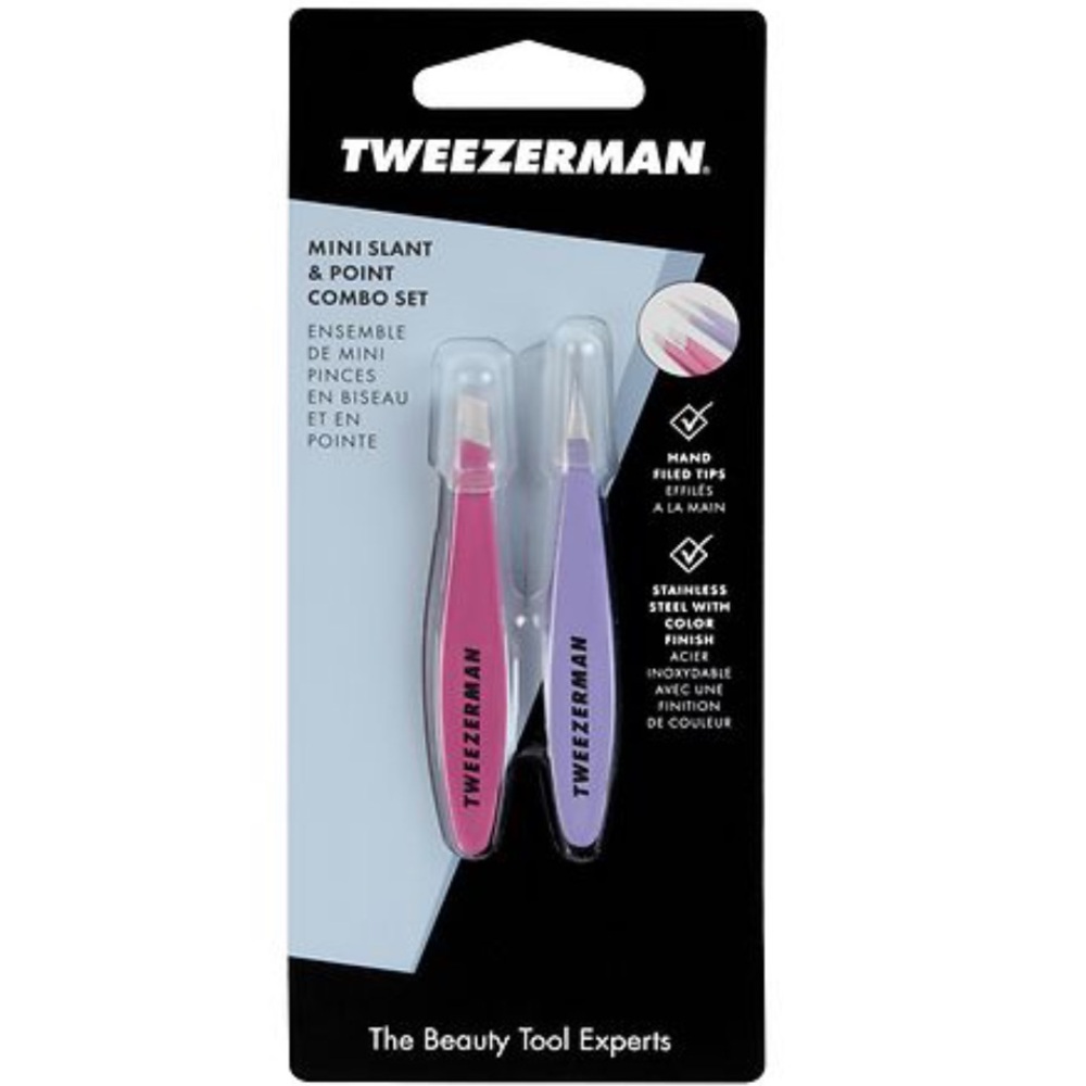 Tweezers, Mini Slant & Point Combo Set — Tweezerman